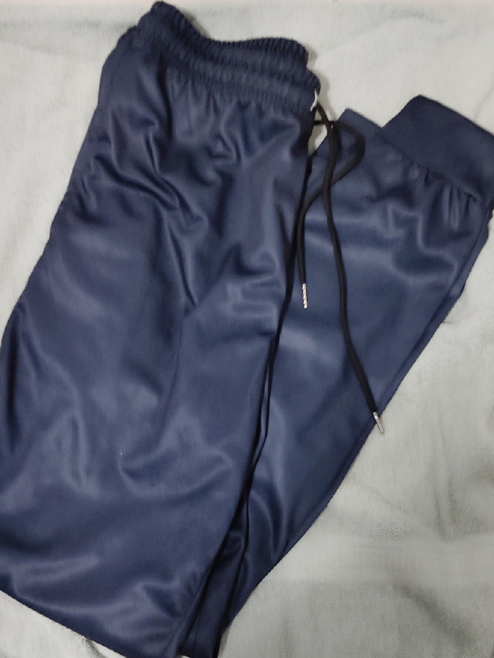 NWOT Men's Navy Athletic Track Pants - Comfortable Drawstring Waist